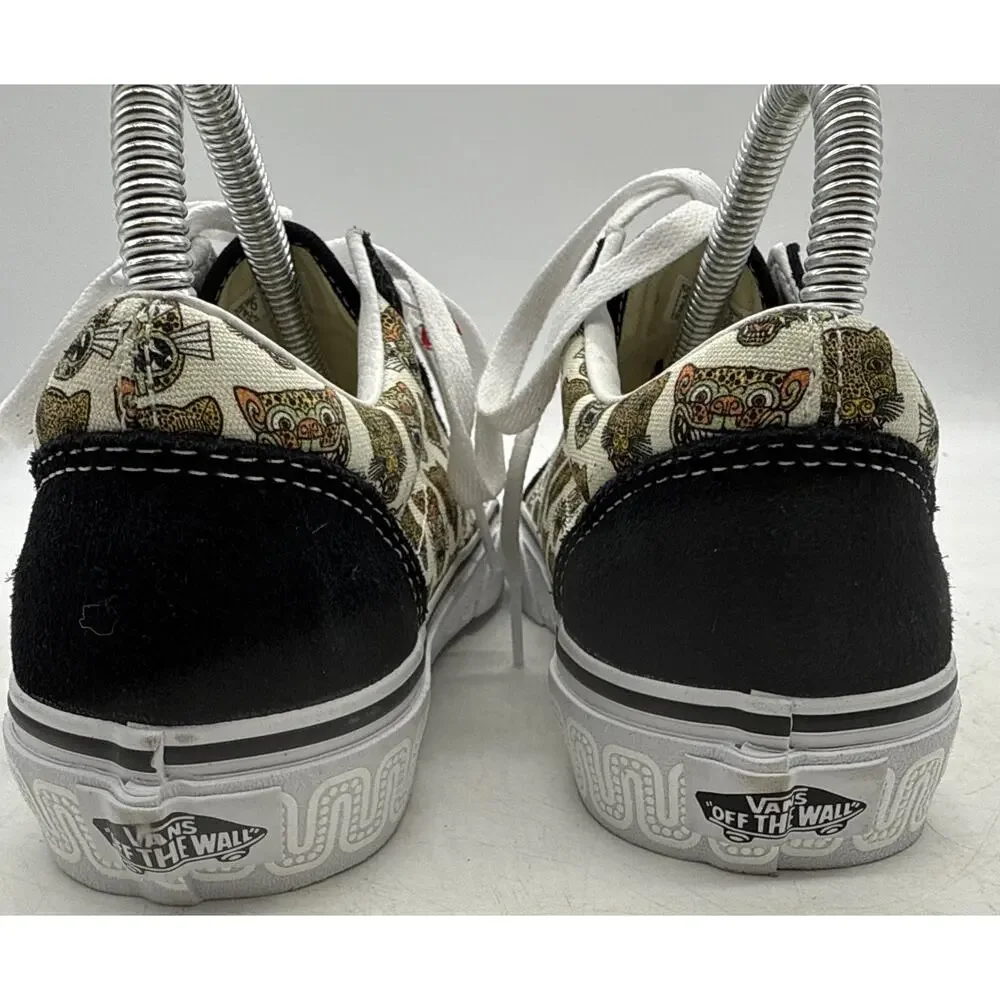 VANS Old‎ Skool Low Black Suede Jaguar Size Women’s 5.5 NEW WITHOUT BOX